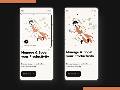 Onboarding - Task Managment App UIUX Design app ui colorful communication mobile app design product design productivity project management retro style task management task ui page todo list todo ui ui ui design uiux design ux