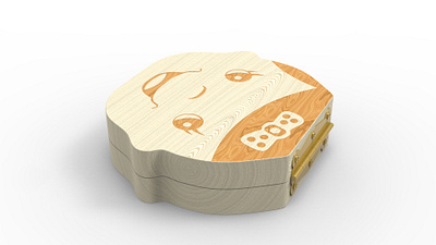 Baby Girl's lunch box 3d baby box craft ideas crafts design for children furniture girls illustration lunch lunch box renderings wood box wooden