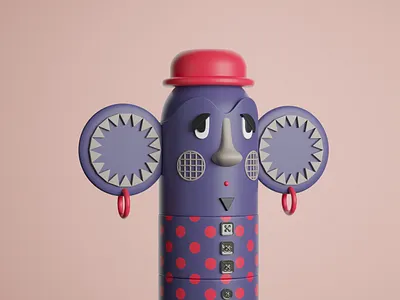 Totti Totem Nft 3d 3dart animation bran branding circus collection logo nft totem