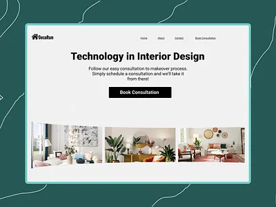 Hero Section With Curved Carousel design ui ux