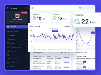 Web Artisan CMS- A Powerful Content Management System cms content management system figma product design ui ui design ui ux user experience user inteface ux ux design web design website