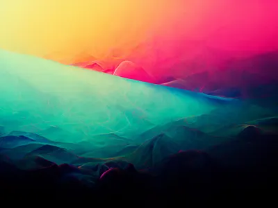 Solid Blocks of Soft Neon Gradient Background background block colorful cyberpunk design digital art neon wallpaper