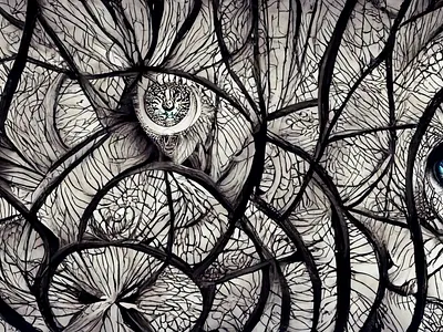 Fractured and Curved Abstract Background background cracked curves design digital art fractal fractured texture wallpaper