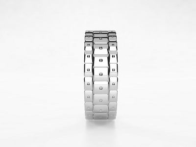 Silver #01 3d accessories black and white bw fashion jewel metal modeling rendering silver