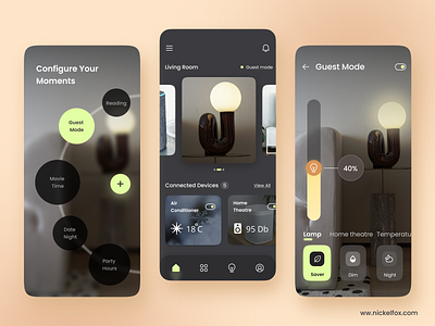 Smart Home Automation App app design automation concept connect devices electric graphic design house iot lifestyle minimal mobile ui pastel smart smart home app technology typography ui design uiux wireless