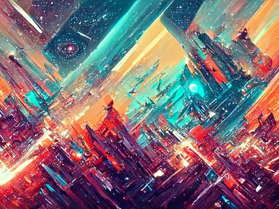 Abstract Cyberpunk Space Angles Background angles background colorful cyberpunk design digital art geometric lines neon space wallpaper