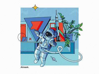 Airnauts illustration branding design digitalart drawing flat illustration illustrator painting photoshop ui ux vector