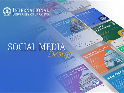 Social Media Post Design - International University of Sarajevo 2022 design trends 2d adobe photoshop advertising behance branding creative daily designer graphic design illustrator instagram mobile post post design social media