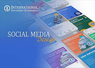 Social Media Post Design - International University of Sarajevo 2022 design trends 2d adobe photoshop advertising behance branding creative daily designer graphic design illustrator instagram mobile post post design social media