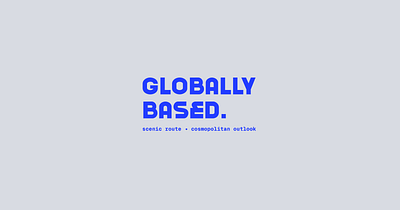 Globally Based Logo app automation branding concept earlyaccess logo minimalist platform saas tourism travel