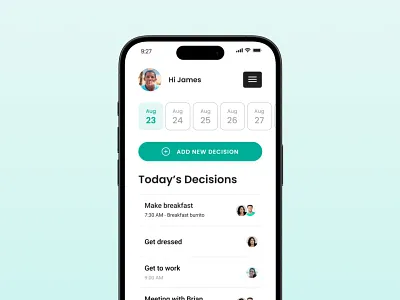 Developmental Disability App - Dashboard app app design dashboard design developmental disability figma independence independent mobile app product design user journey ux