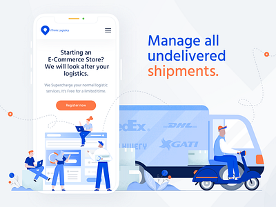 Mobile Home Screen app app design delivery design illustration interface logistic mobile platform design shipping ui uiux ux visual design webdesign