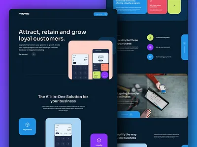 Magnetic Website ui ux web design website