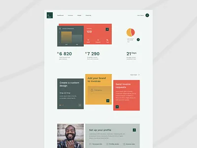 Invoice App clean concept dashboard invoice minimal ui ux