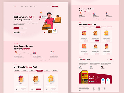 Restuarent Landing branding graphic design landingpage landingpagedesign ui webdesign