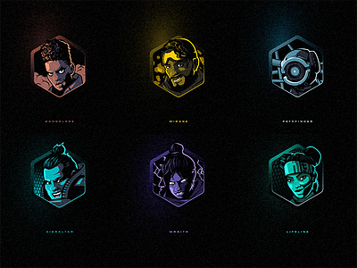 Apex Legends Icons apex apex legends avatar design esports gaming icon legends video game