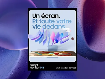 Samsung ⏤ Smart Monitor M8 animation bold color design interactive landing m8 motion samsung ui webdesign website