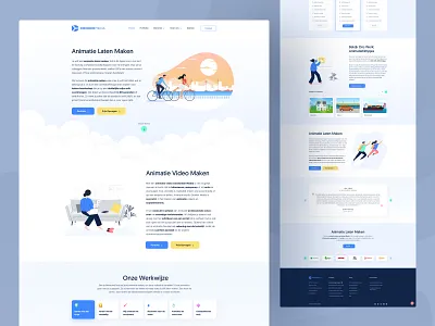 Donker Media - Animated Company Website Design 3d 3d design agency 3d website animated animation creative design design landing page modern modern design motion motion graphics software transition trending video website design