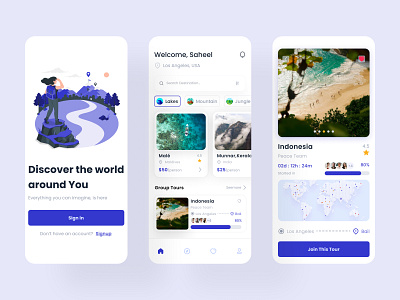 Travel - travelling app app branding design illustration logo minimal ui uidesign ux vector