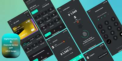 Digital Payment App UI/UX Design app design figma graphic design illustration photoshop ui ux
