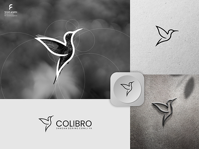 Colibro Logo animals bird branding colibri corporate branding design graphic design illustration line logo modern simple vector