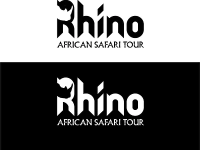 Rhino Logo 2d 2d logo adobe illustrator ai animal logo art brand identity branding design graphic design illustration logo logo design logotypes ui vector