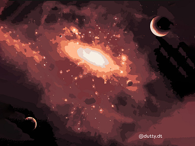 Artsyember'20 - Galaxy design flat design flatdesign illustration illustrator vector vector art vector illustration