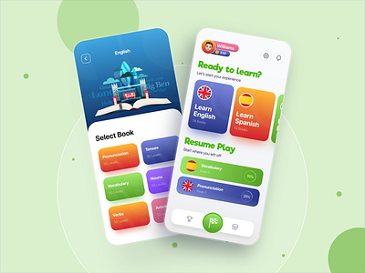 Language Learning app app colors design illustration logo uiux ux