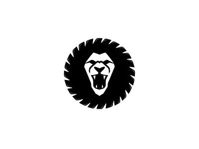 Saw Lion black blade concept idea lion mark roar saw sharp white