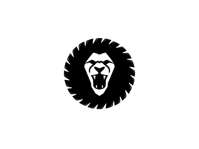 Saw Lion black blade concept idea lion mark roar saw sharp white