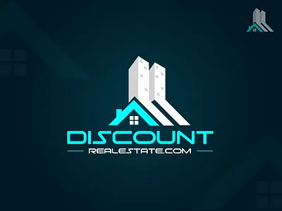 Discountrealestate.com Real Estate Company Logo Design abstract logo branding combination mark logo creative design graphic design home logo house logo logo logodesign modern logo real estate vector