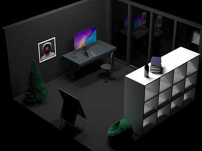 Workspace visualization 3d graphic design graphics illustration visualization workspace