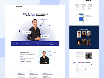 Alex Mulder - Coach landing page coach coach landing page coaching landing page personal personal website website