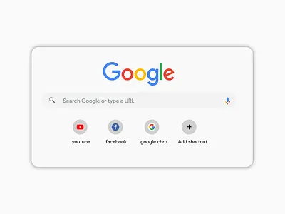 Daily UI - Recreation og Google search bar design ui