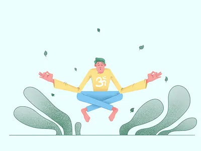 Peaceful art basic colors concept conceptual design designer freehand illustration illustrator modern palette procreate shades thoughtful vector