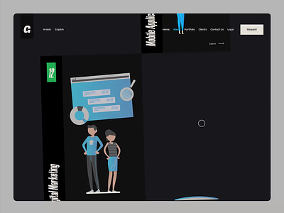 Design studio - About page about page animation dark ui design design studio ecommerce expand free ui kit george samuel illustration interaction landing page logo morphing parrallex portfolios projects