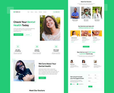 Dental Landing Page design landing page ui ui kit ux website