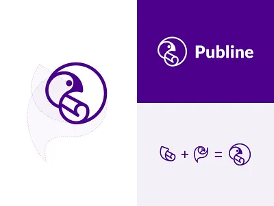 Logo concept for a publishing house bird brandidentity branding businesslogo corporateidentity ecommerce entrepreneur freedom letter logo logomark logotype minimalisticlogo outline scrll smallbusiness startuplogo ui ux web