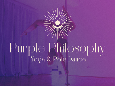 Purple Philosophy Brand Identity & Logotype Design brand identity branding design graphic design instagram instagram stories logo logotype pole dance pole dance logo vector violet yoga yoga logo yoga logotype