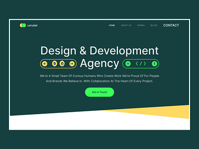 Agency landing page agency agency landing page digital agency header landing page ui landing page uiux web design webflow website