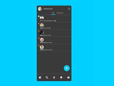 Notifications design ui ux