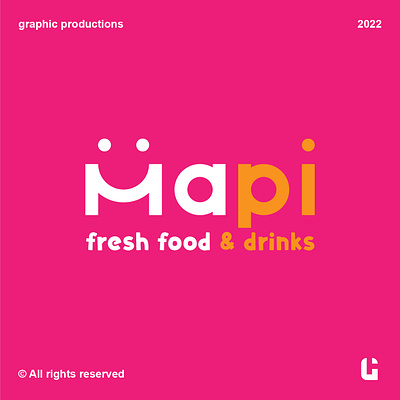 LOGO DESIGN for HaPi (fresh food & drinks restaurant) 3d animation branding design graphic design illustration logo motion graphics ui vector