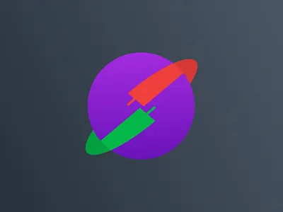 Planet DeFi Logo defi finance flat logo minimal