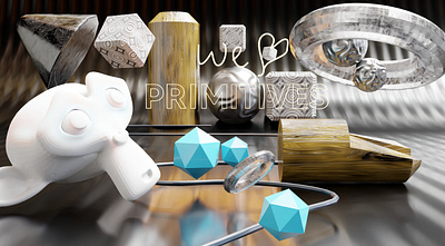 Primitive shapes 3d animation branding graphic design logo motion graphics