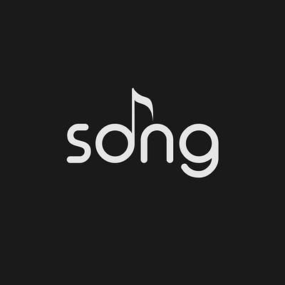 Song Logo Concept brand idnetity branding design illustrator logo logo design minimalist song typography vector wordmark