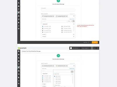 Voice message communication ui ux voice