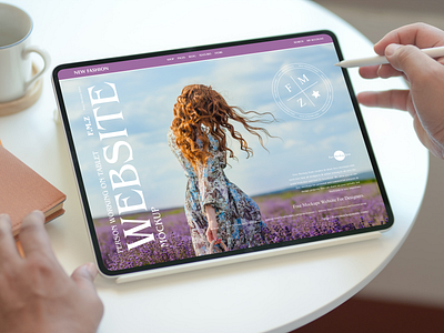 Free Tablet Website Mockup website mockup