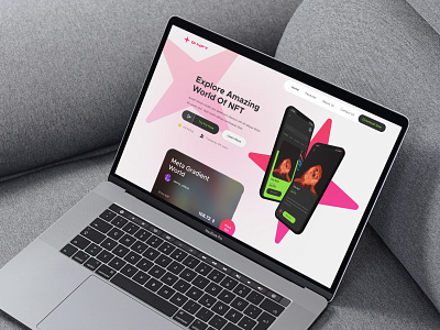 NFT Marketplace App Landing Page Design | UI Design appdesign applanding applandingpage branding dark darkmode darktheme design graphic design landing landingpagedesign logo typography ui uidesign ux uxdesign visual visualdesign webdesign