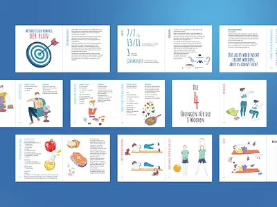 Osteopathy Booklet - Der Plan book booklet cube cubeagency custom editorial health illustration learning osteo osteopathy plan print publishing serie square typography
