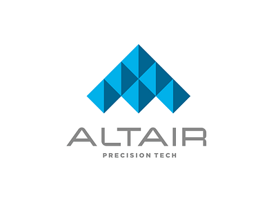 Altair altair arrow brand branding cosmos design font identity illustration letter logo logotype precision producing service sky star tech telemetry
